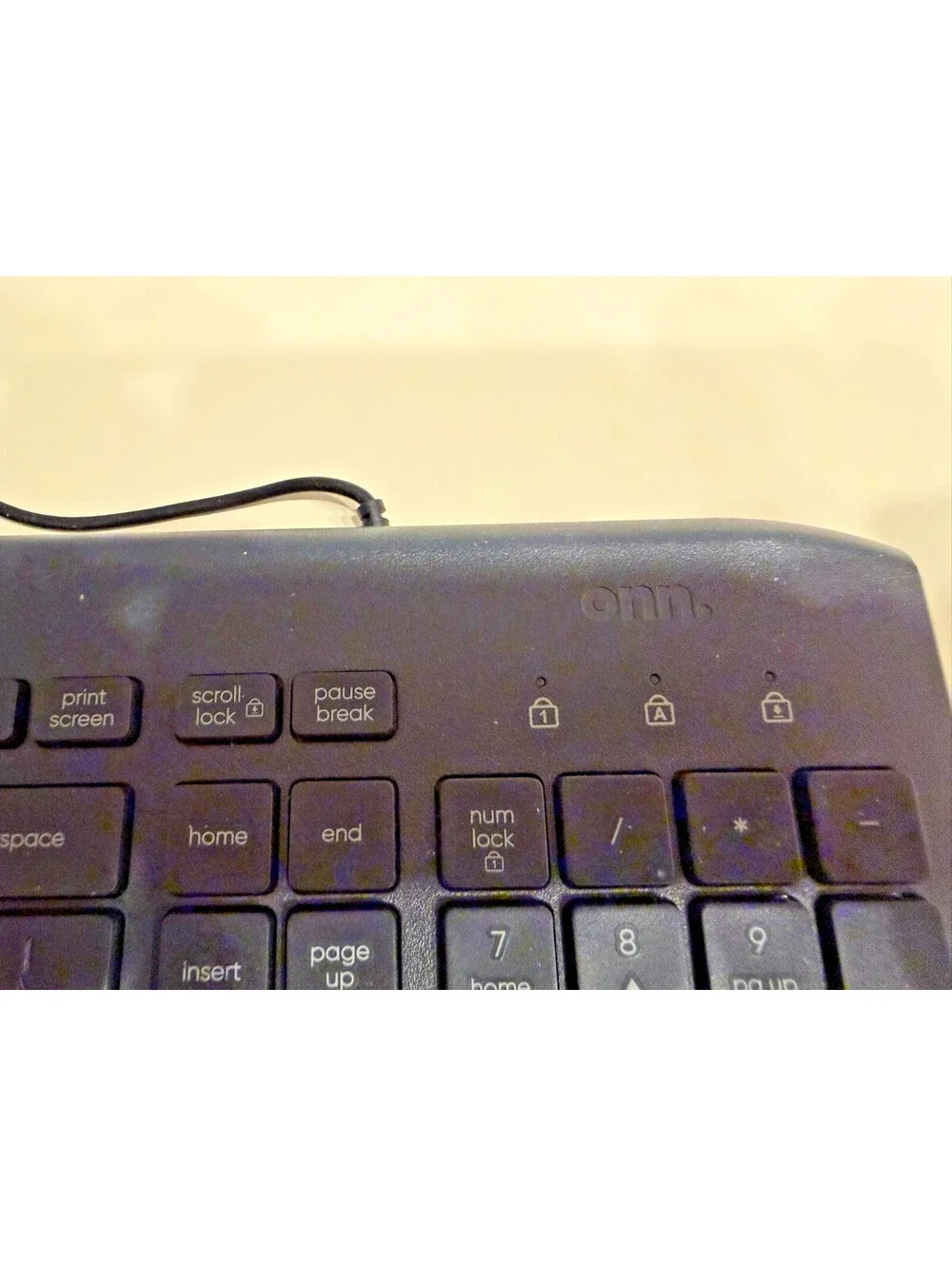 onn Wired USB Keyboard Full Size Black Stock 100009052 Computer PC Laptop